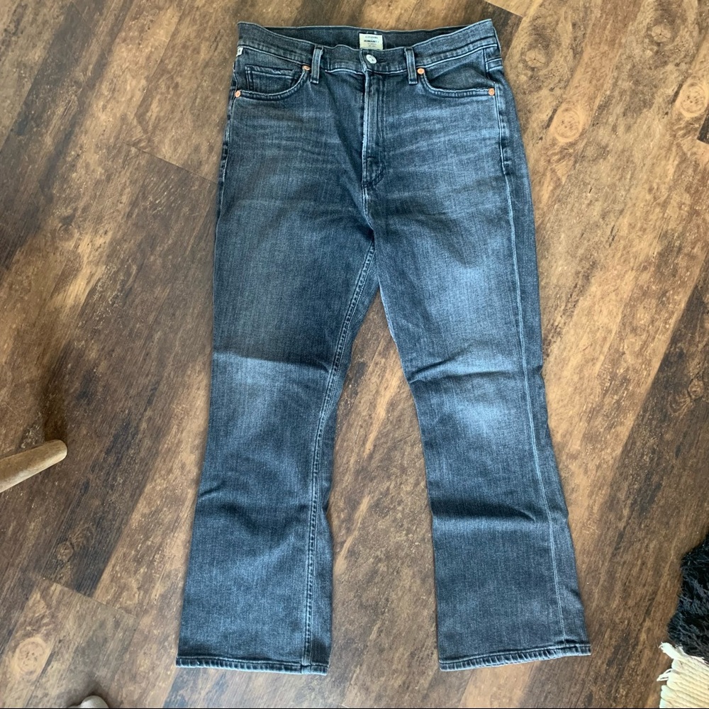 Citizens of Humanity high rise cropped grey denim